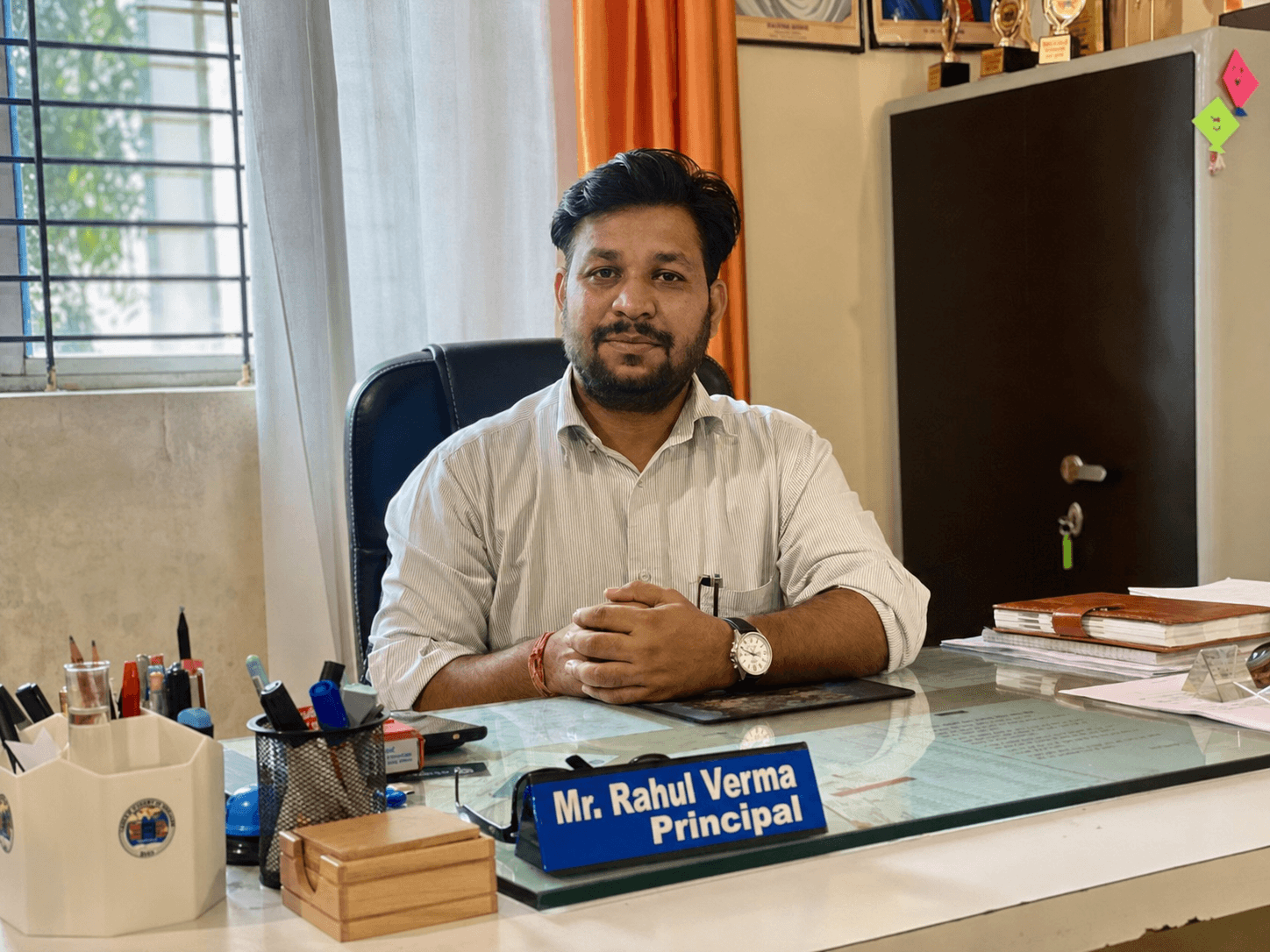 Mr. Rahul Verma, Principal of Sanskar Academy of Education